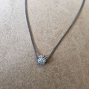 Givenchy Crystal Fireball Pendant Necklace